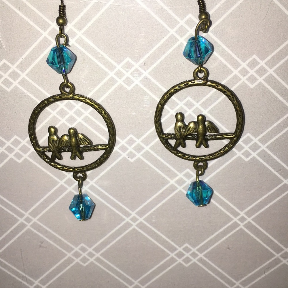 Antique Bronze Chandelier earrings
